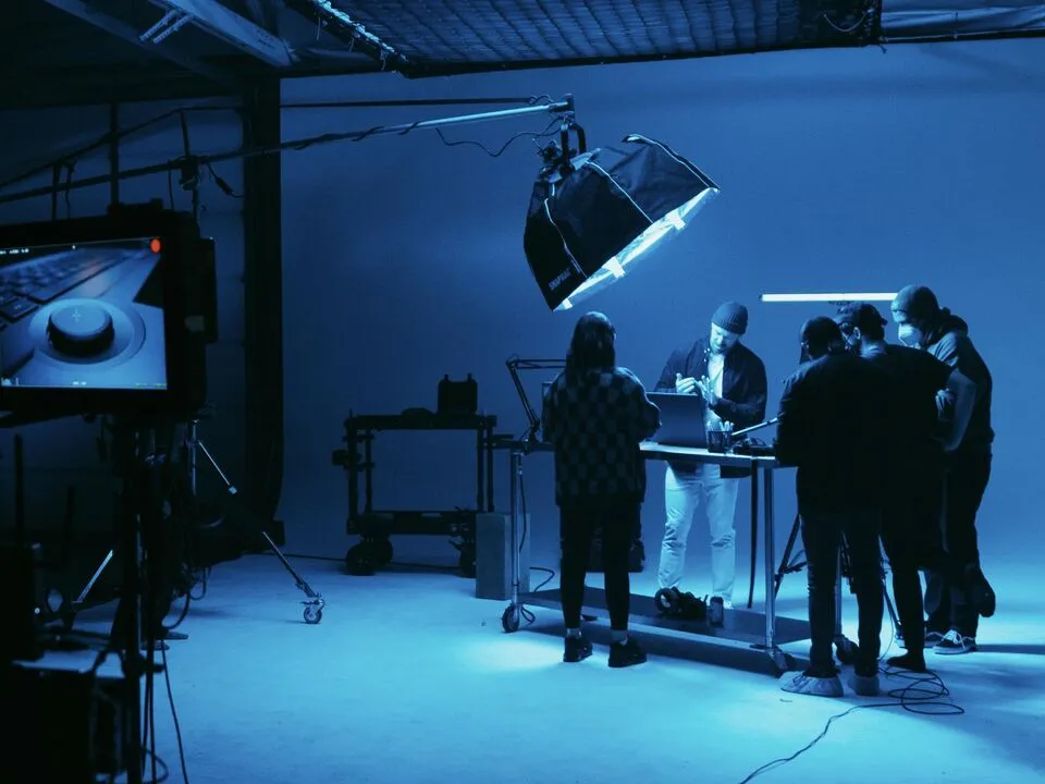 Vue du studio photo et vidéo